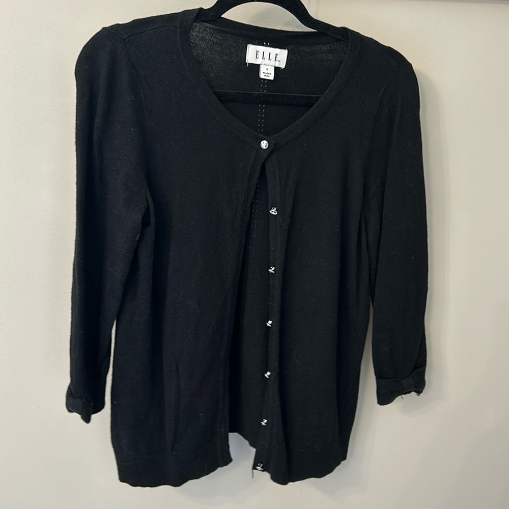 Elle light weight black cardigan